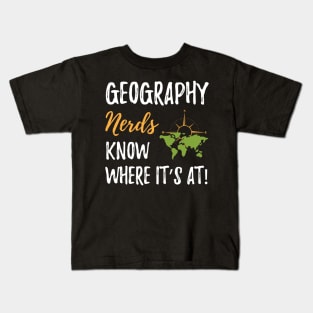 Geography Nerds & Geeks Kids T-Shirt